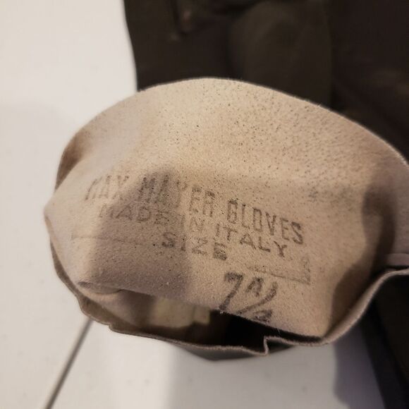 Max Mayer Leather Gloves Made In Italy - Picture 4 of 4